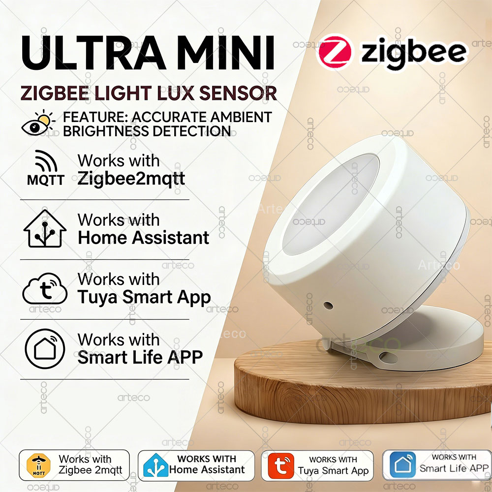 Smart Home Ikea - Ultra Mini Czujnik Światła Zigbee Detektor