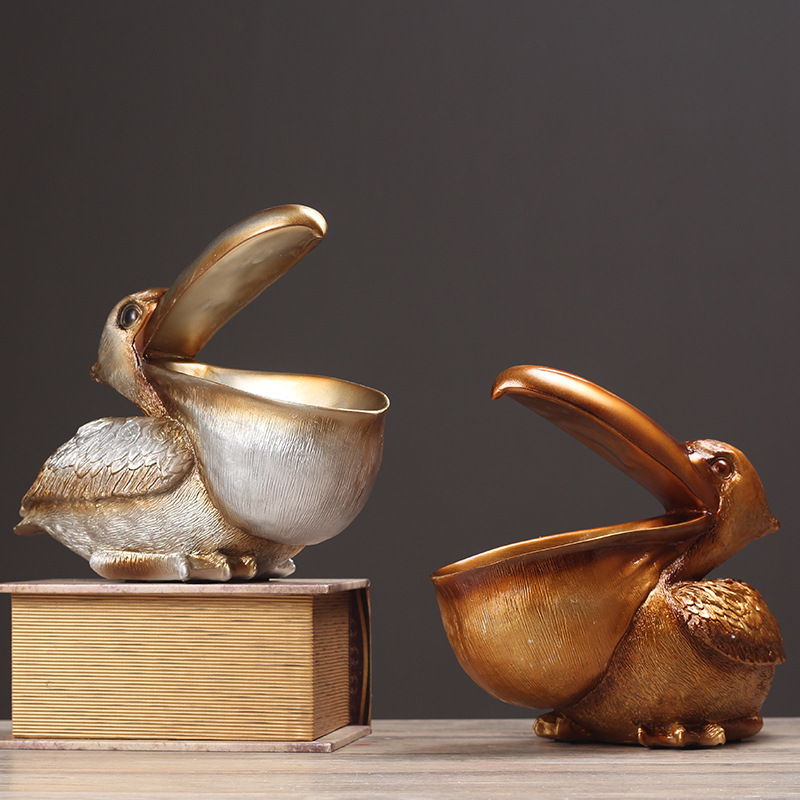 Smart Home Decor - Pelikan Bird Ornament Retro Resin Key