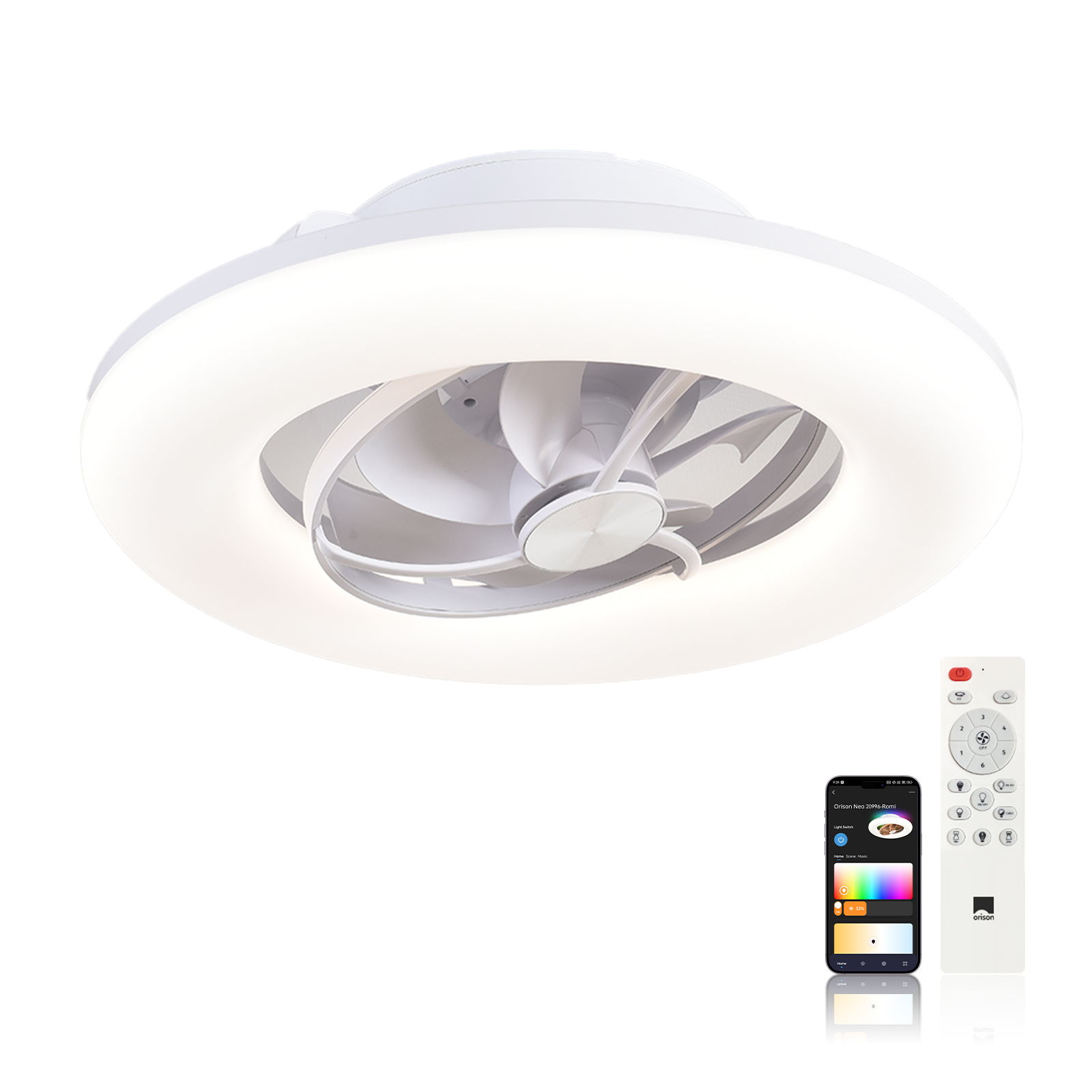 Smart Bathroom Fan - Orison 22 cali 360 ° Wentylator