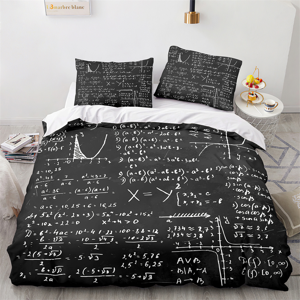 Smart Home Decor - Nowoczesny Zestaw Poszewek na Kołdrę Szkoła