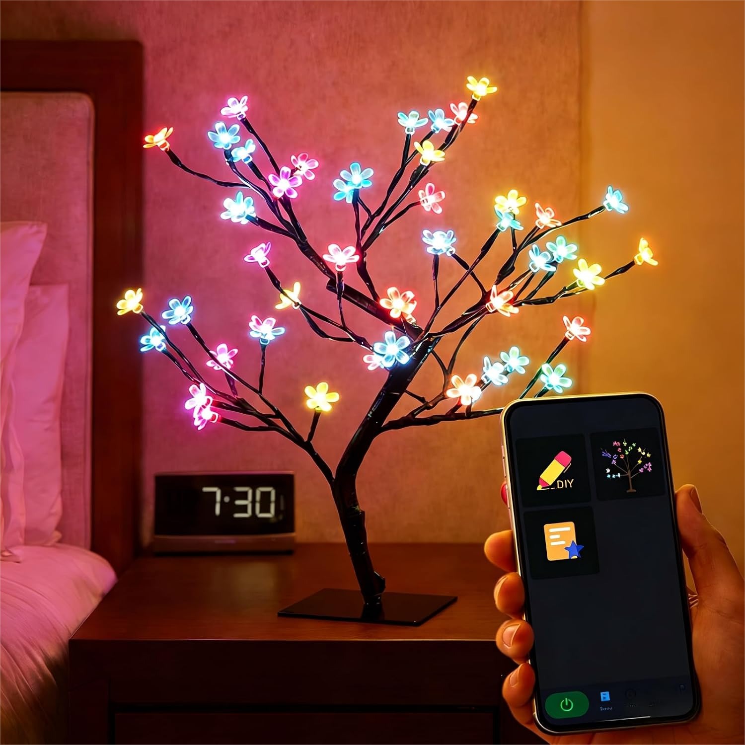 Smart Baby Night Light - Inteligentna lampka USB w kształcie kwitnącej