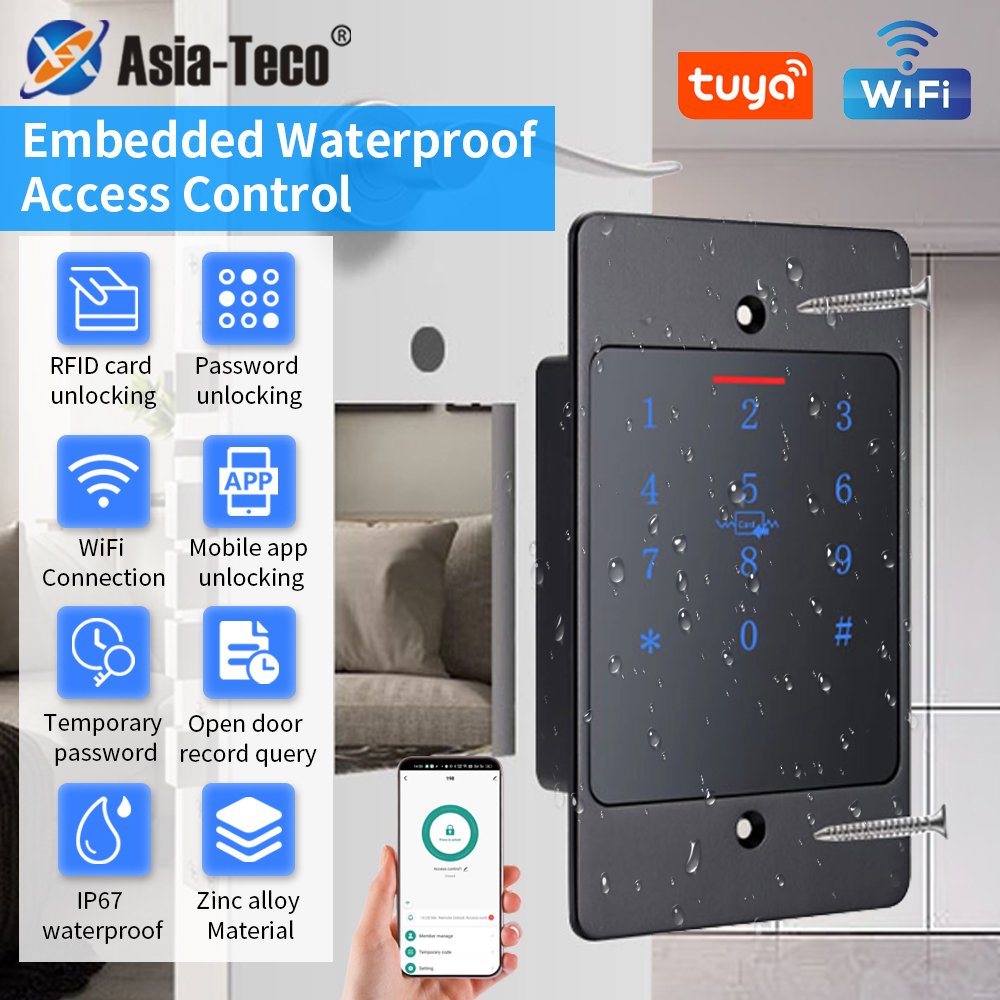 Smart Home Keyboard - Inteligentny zamek do drzwi WiFi Tuya