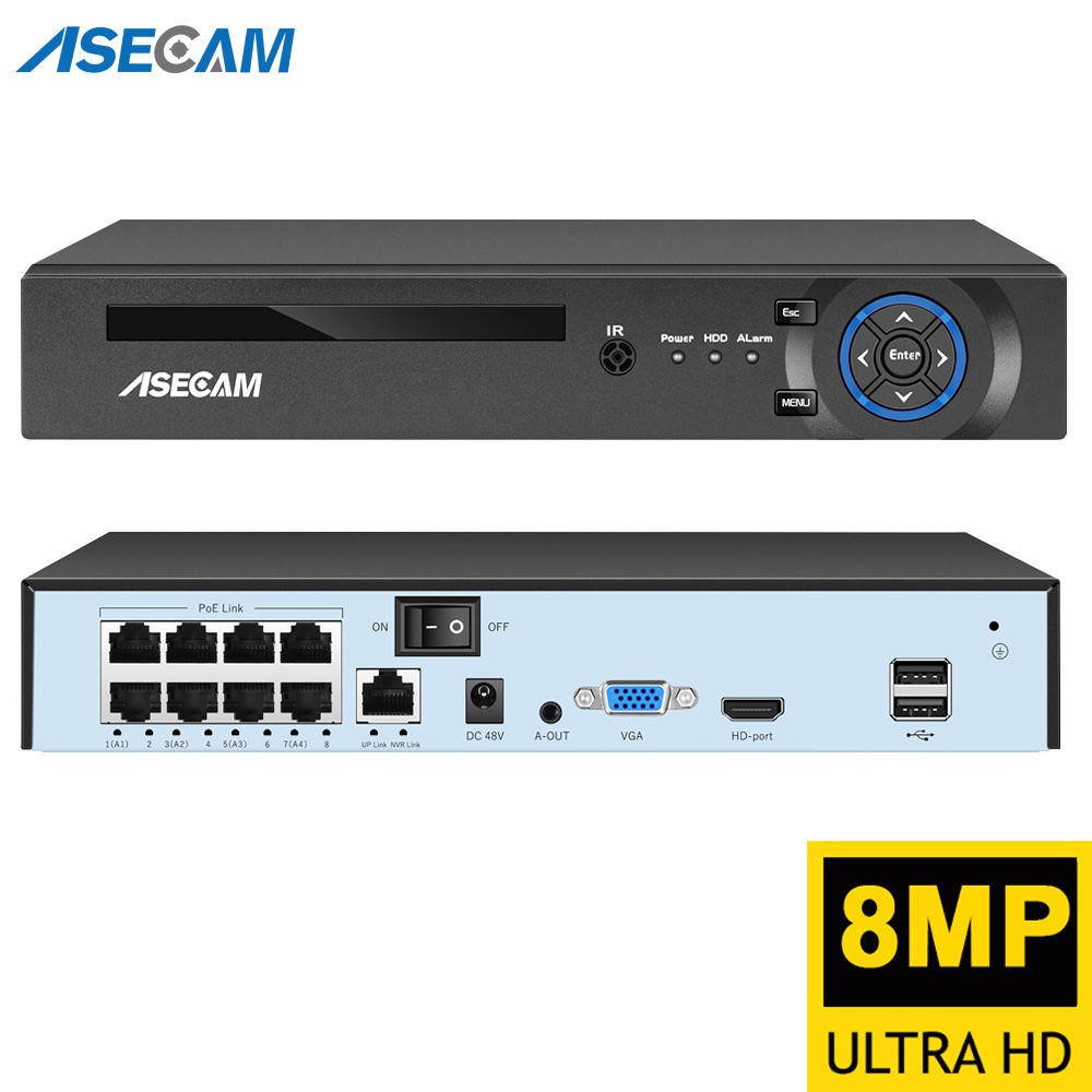 Security Ip Camera - Rejestrator wideo NVR Super 8MP POE