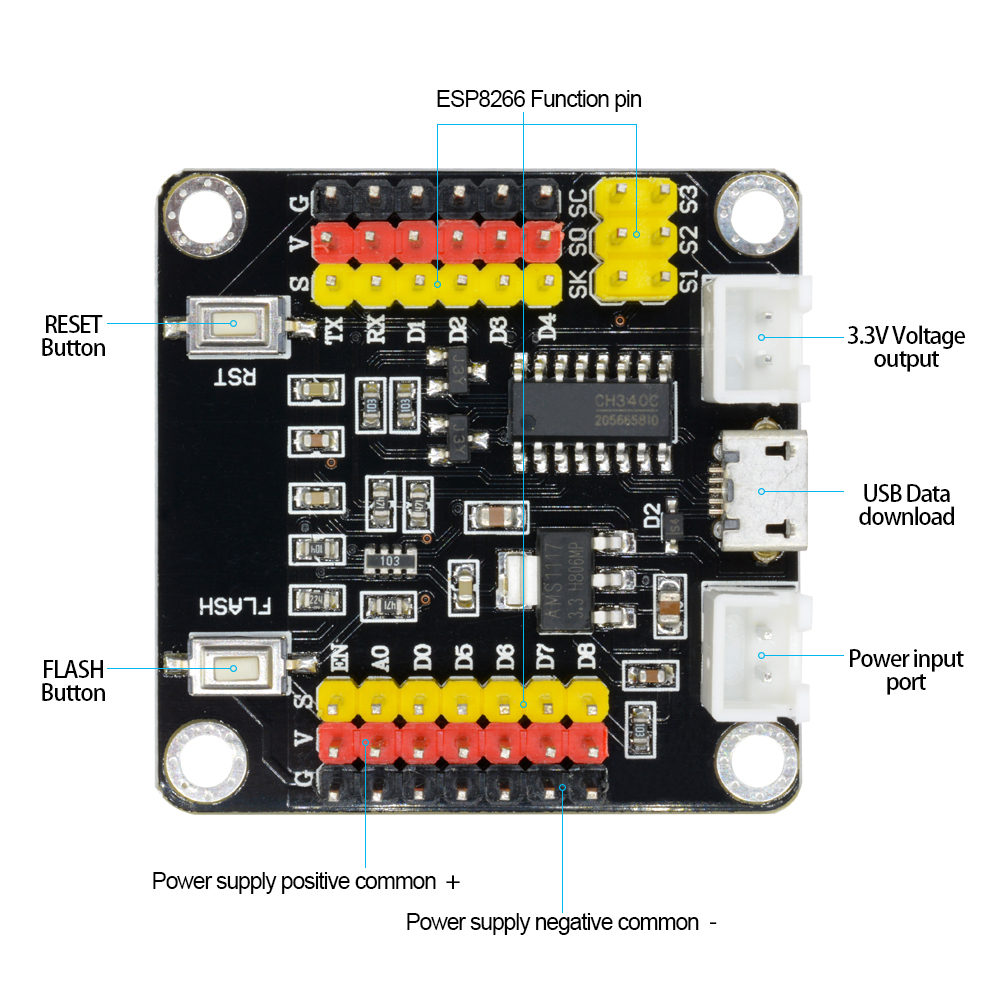 Smart Home Esp8266 - Moduł rozwojowy DM Strong ESP8266 ESP-12E
