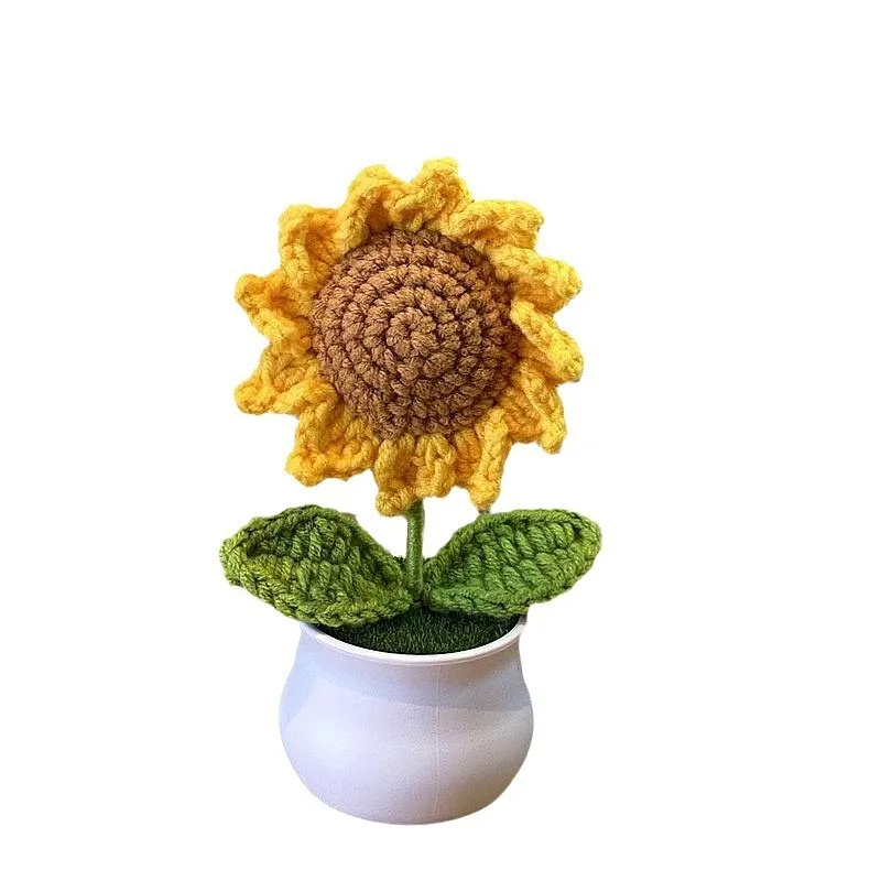 Smart Home Decor - Wykończona ręcznie tkana konwalia doniczkowa dekoracja