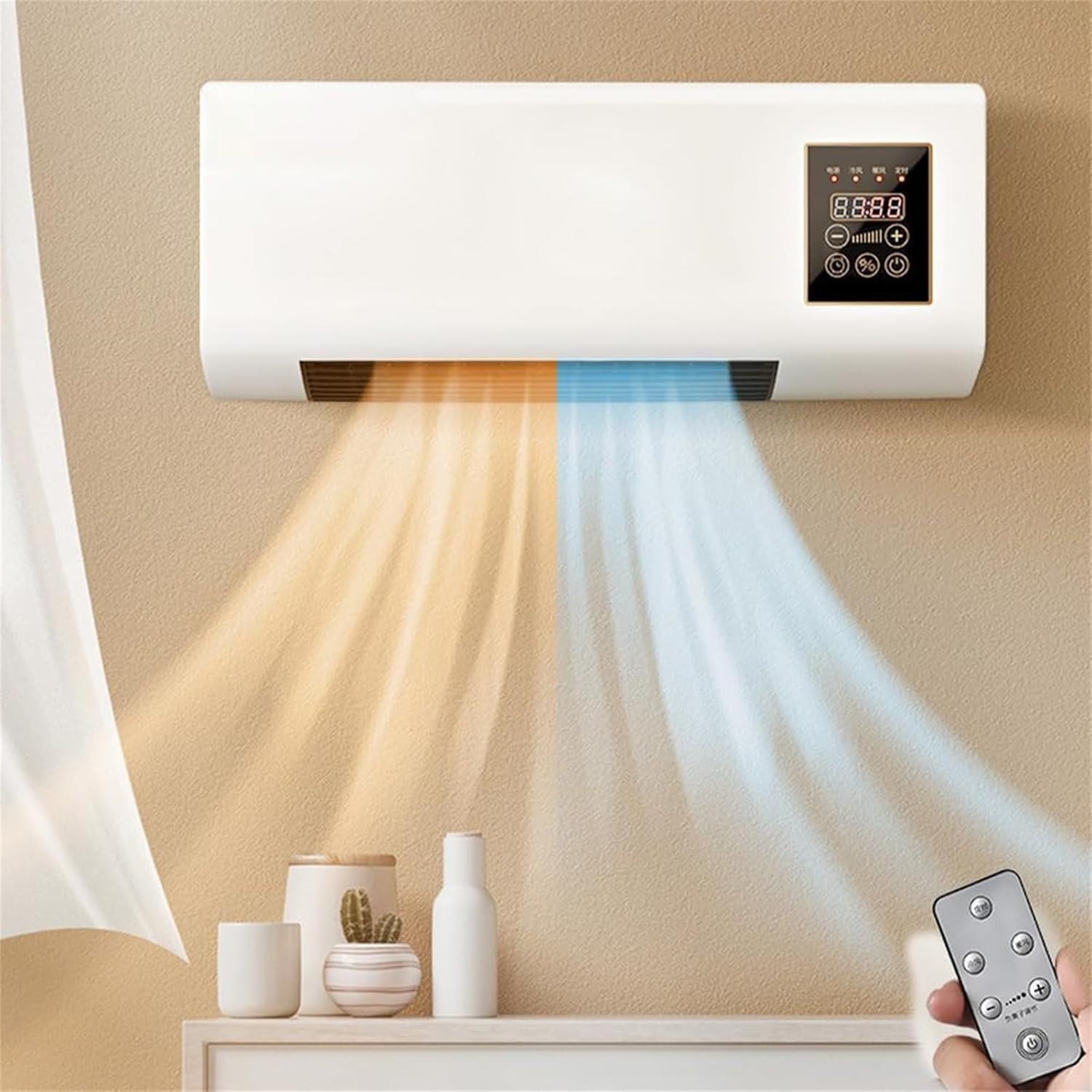 Smart Bathroom Fan - Klimatyzator/termowentylator montowany na ścianie - przenośny