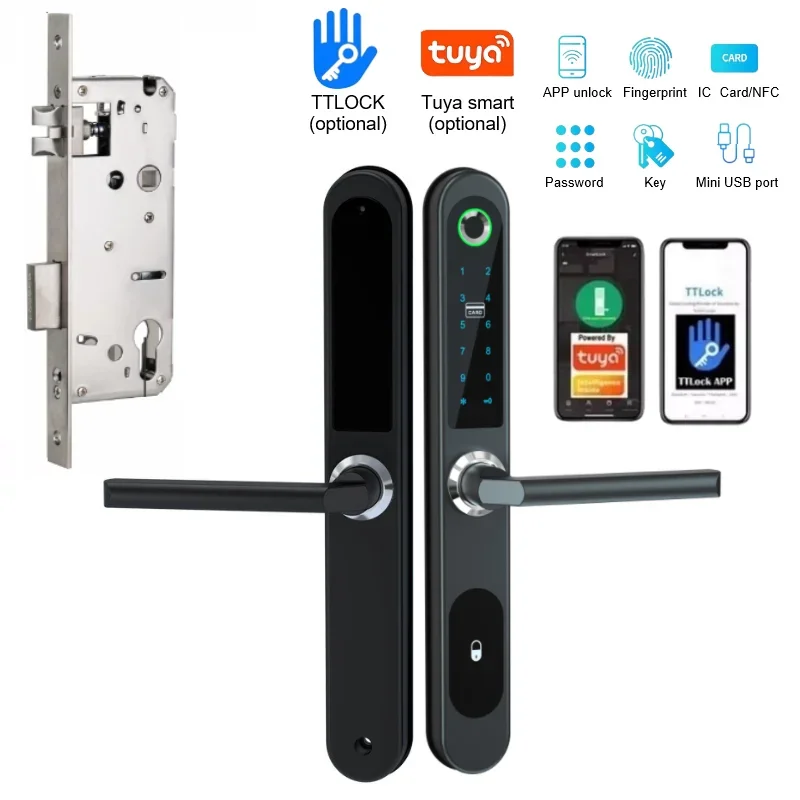 Smart Home Door Lock - TTLock/Tuya inteligentny zamek do drzwi odcisk
