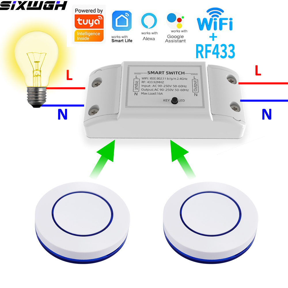 Smart Home Ikea - Inteligentny przełącznik WiFi Tuya 16A, bezprzewodowy