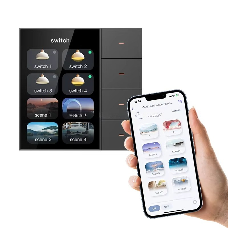 Smart Home Hotel - Inteligentny przełącznik F3 Pro z 3,5-calowym