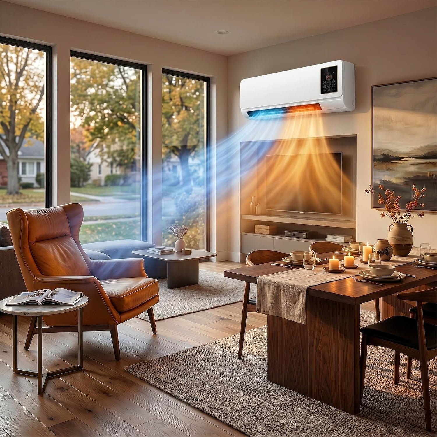 Smart Bathroom Fan - Klimatyzator ścienny z funkcją wentylatora i