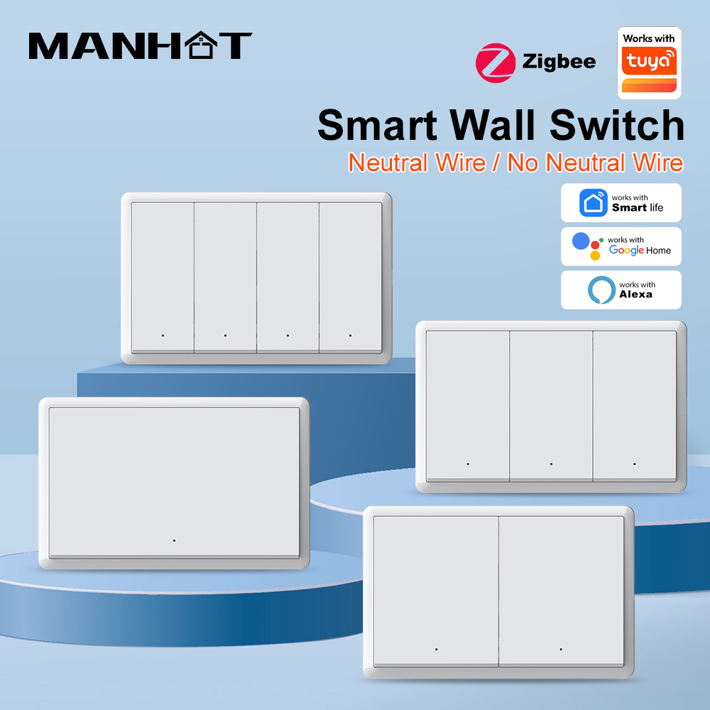 Smart Home Ikea - Inteligentny przełącznik ścienny MANHOT ZigBee3.0, bez