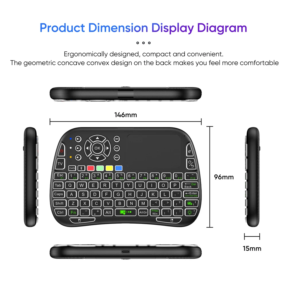 Mini Klawiatura Żyroskopowa Du – Smart Home Keyboard recenzja i cena