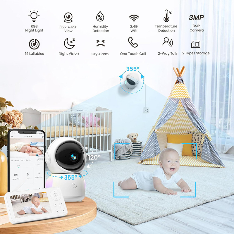 MY07 4,3-calowy monitor dla dz – Smart Baby Night Light recenzja i cena