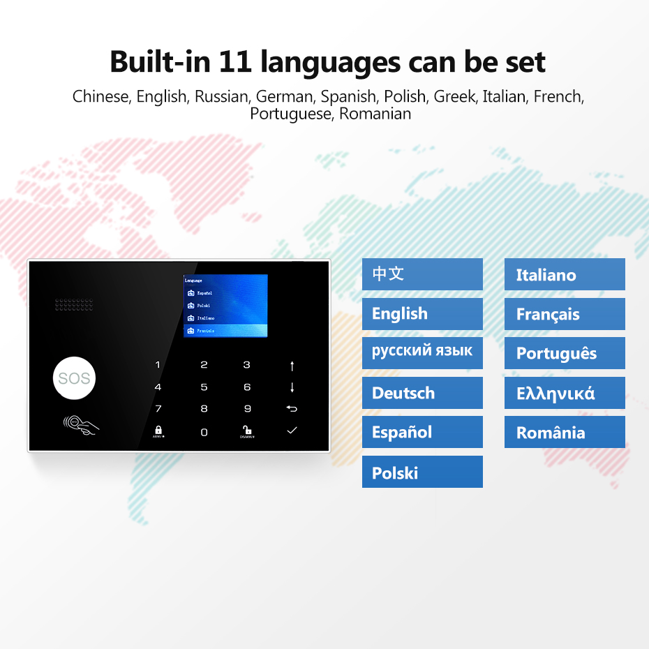 Alarm domowy KERUI WiFi+4G z w – Smart Home Keyboard recenzja i cena