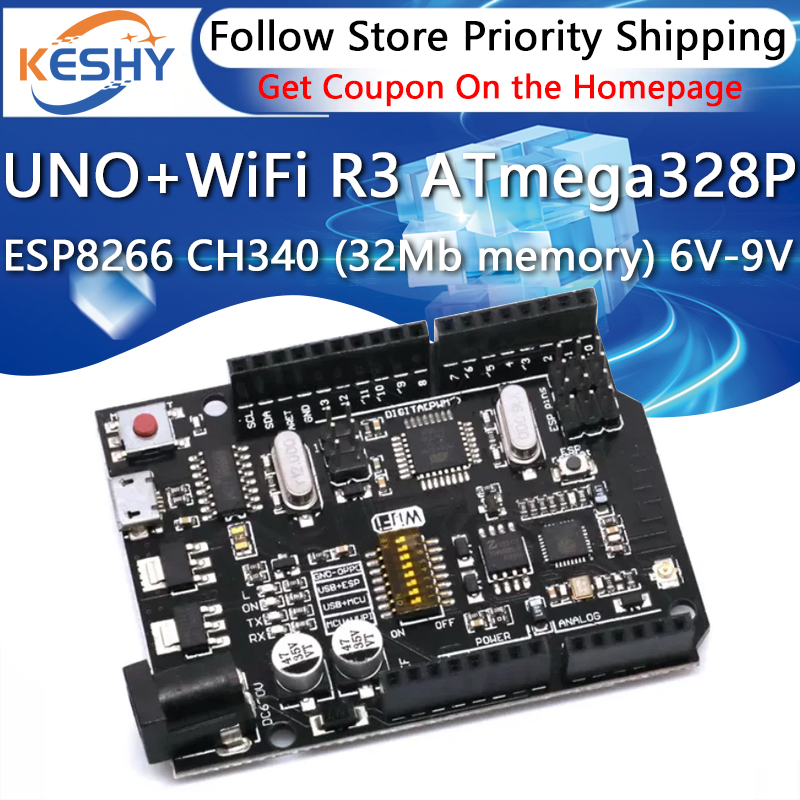 UNO + WiFi R3 ATmega328P + ESP – Smart Home Esp8266 recenzja i cena