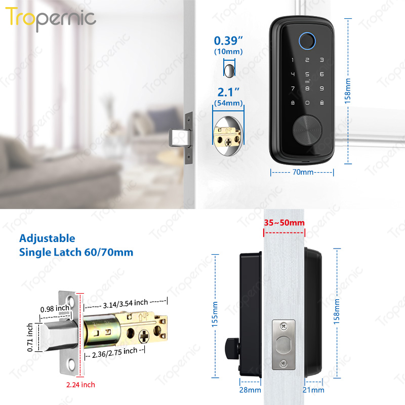 Tuya Zigbee zasuwka drzwi blok – Smart Home Door Lock recenzja i cena