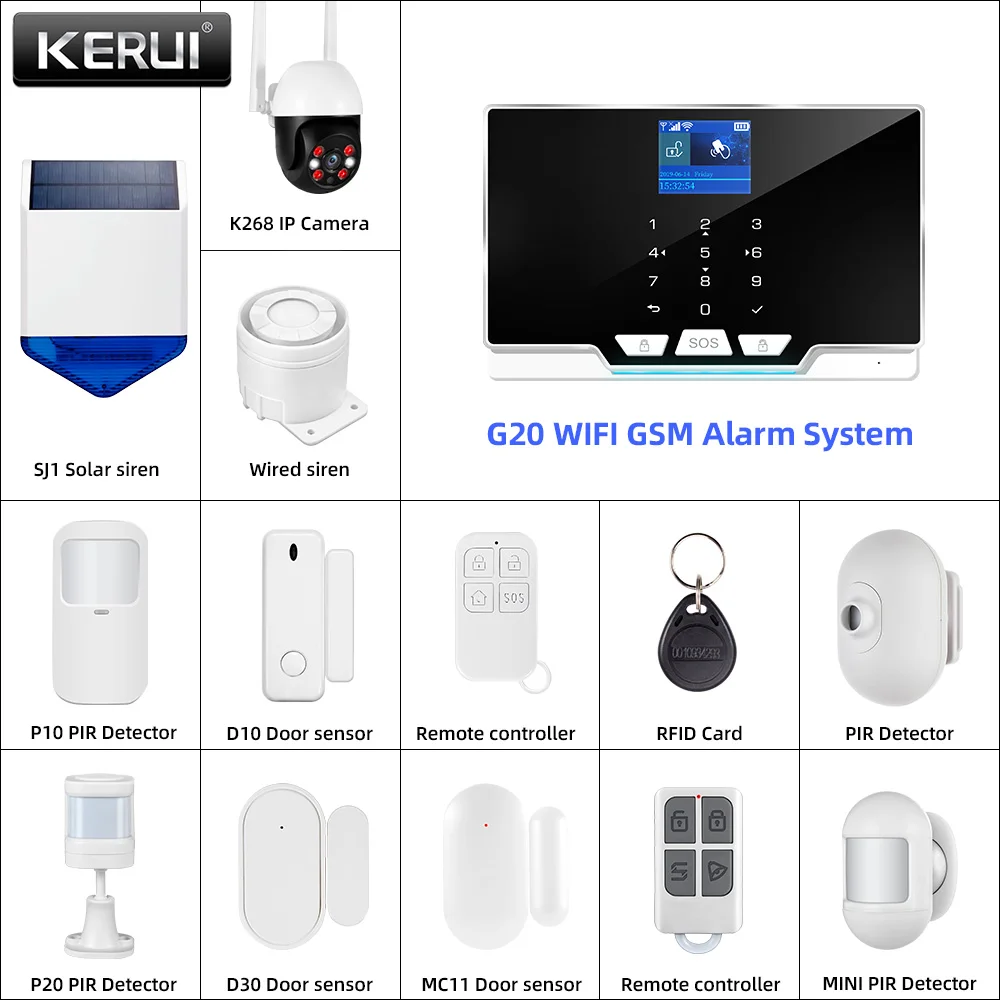 Panel alarmowy KERUI G20 WIFI  – Smart Home Keyboard recenzja i cena
